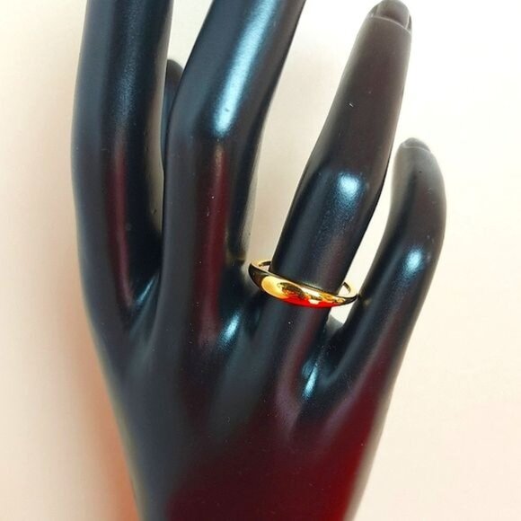 Engraved "You are always‎ on my mind" Minimalist 925 Sterling Silver Ring. - Picture 14 of 16